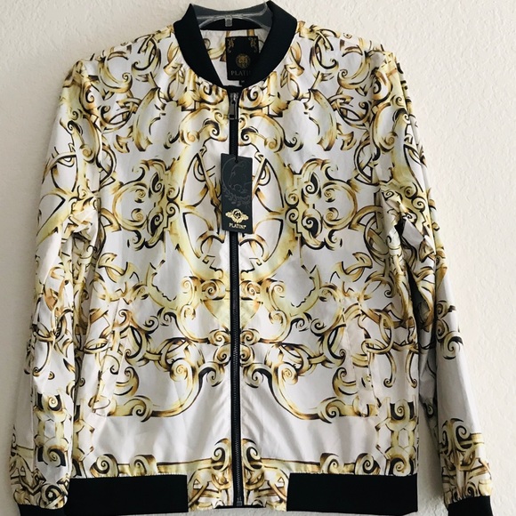 NWT Platini MEN’S Status Print BOMBER JACKET M - Picture 4 of 8